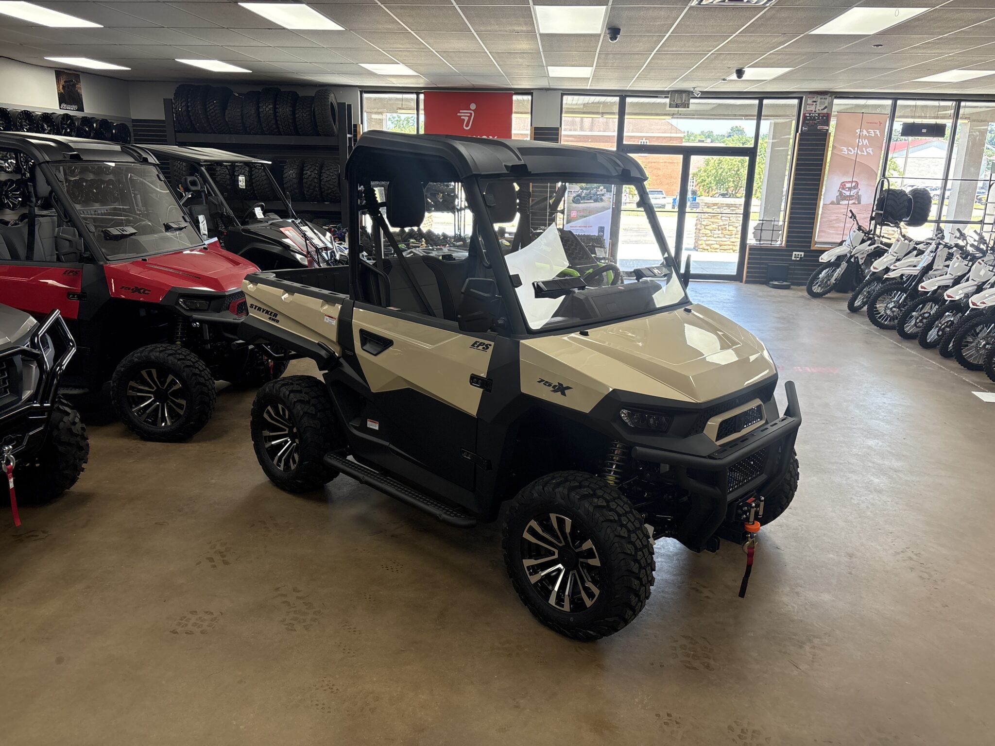 Showroom floor at Ison Powersports in Grayson, Kentucky